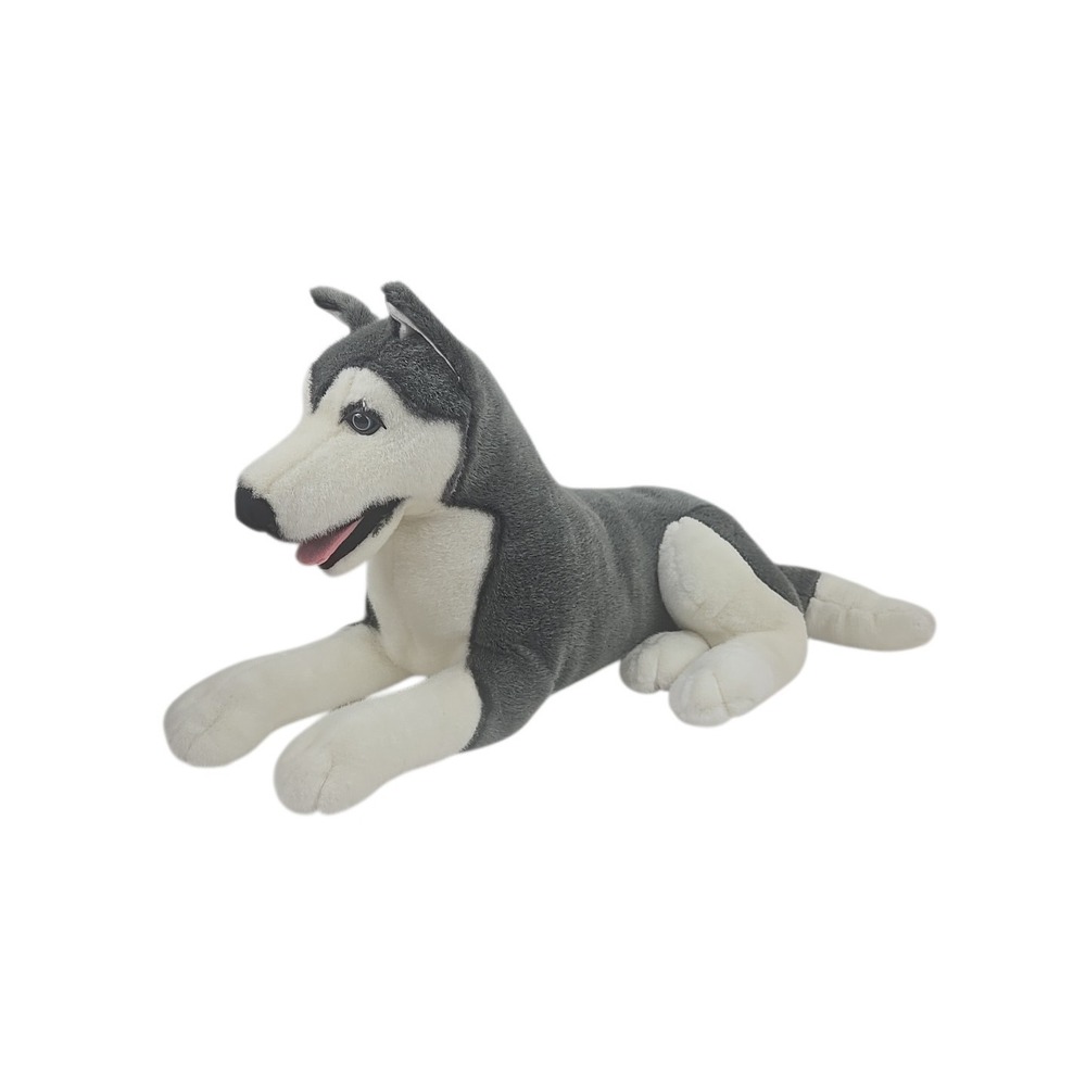 Giant Realistic Siberian Husky Dog 25" Stuffed Animal Plush Doll Gift CLEAN MINT
